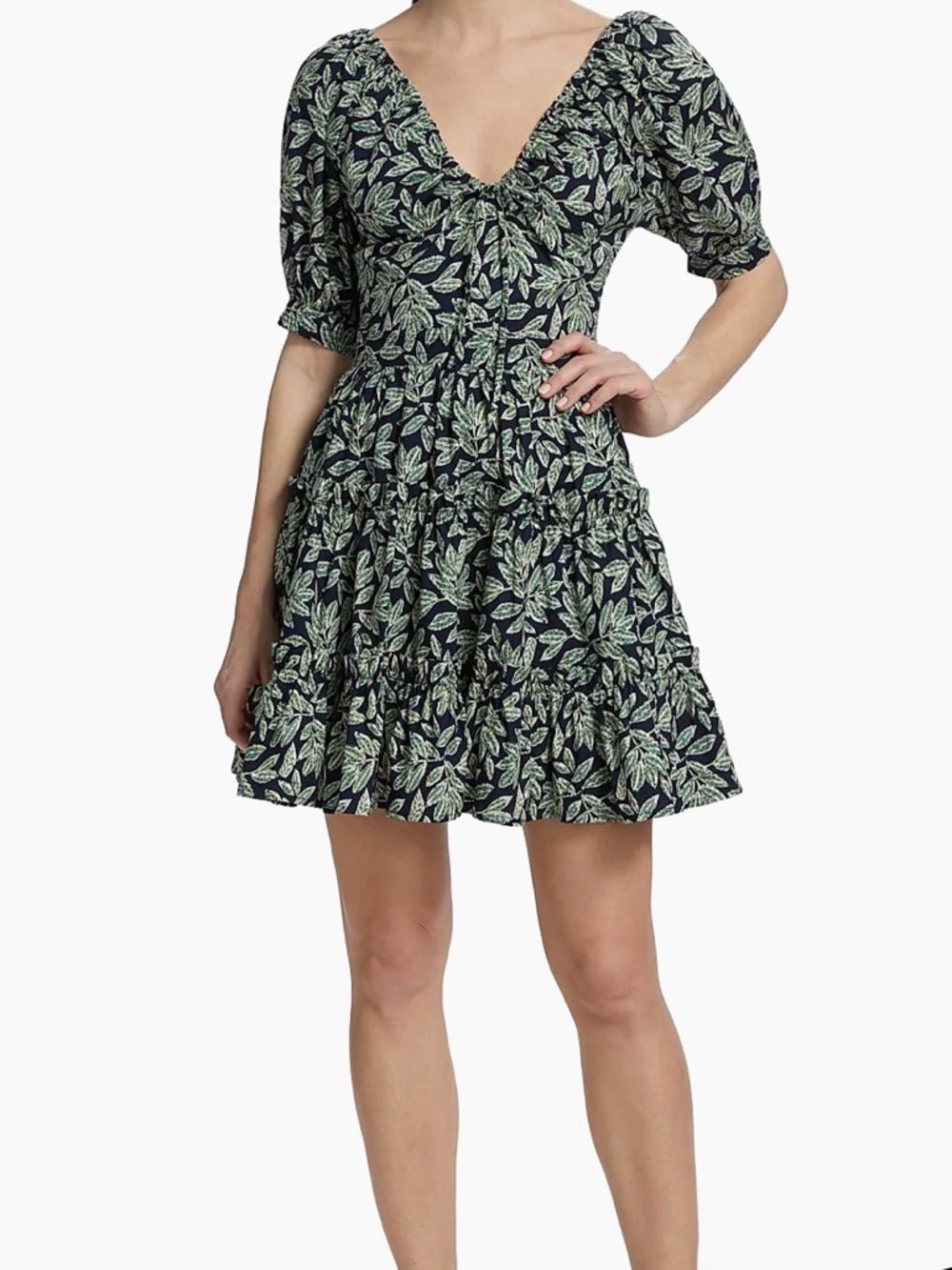 🔥New En Saison Floral Leaf Print Mini Dress🔥